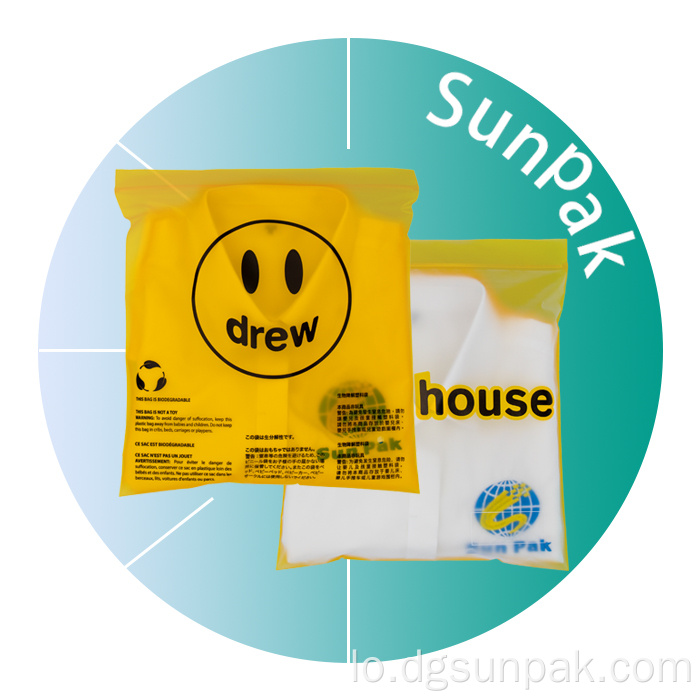 mylar zip lock ການຫຸ້ມຫໍ່ສໍາລັບເຄື່ອງນຸ່ງ